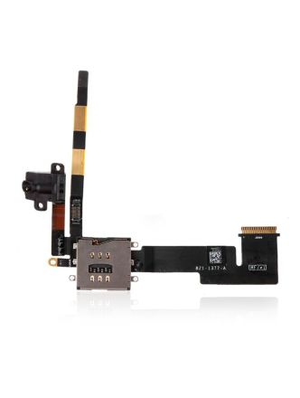 Black iPad 2 (3G) Headphone Jack And Sim Card Holder Flex Cable