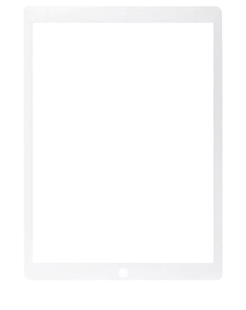 White iPad Pro 12.9" 2nd Gen (2017)  (Glass Separation Required) Front Glass Only
