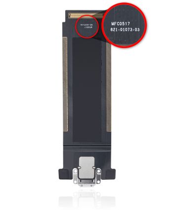 Gold  iPad Pro 12.9" 2nd Gen (2017) (WiFi Version) (Silver / Gold) Charging Port Flex Cable