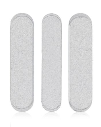 Silver iPad Pro 12.9" 3rd Gen (2018) / iPad Pro 11" 1st Gen (2018) Hard Buttons Set (Power / Volume)
