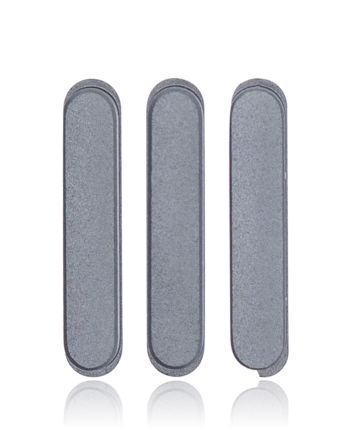 Space Gray iPad Pro 10.5" / iPad Air 3 / Mini 5 / iPad Pro 12.9" 2nd Gen (2017) Hard Buttons Set (Power / Volume)