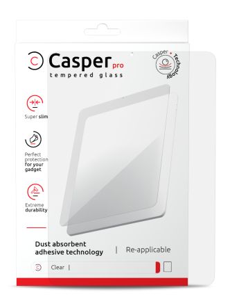Casper Clear iPad Pro 11" 1st Gen / Pro 11" 2nd Gen / Pro 11" 3rd Gen / Pro 11" 4th 202 / Air 4 / Air 5 (Retail Pack) (Clear) Casper Pro Tempered Glass