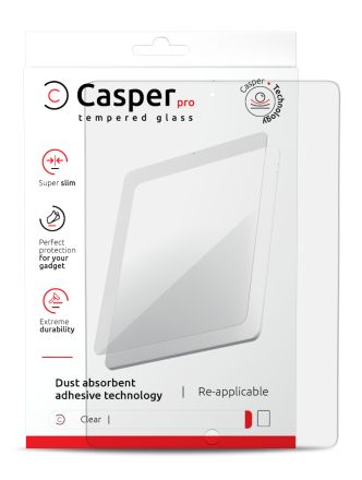 Casper Clear iPad Pro 12.9" 1st Gen (2015) / iPad 12.9" 2nd Gen (2017) (Retail Pack) (Clear) Casper Pro Tempered Glass