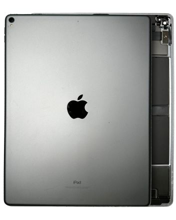 Pull Space Gray iPad Pro 12.9 2nd Gen (WIFI) (Used OEM Pull: Grade B) Back Housing W/ Small Components Pre-Installed