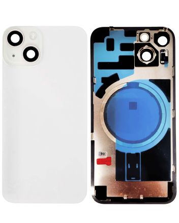 Starlight iPhone 14  (No Logo) Back Glass With Steel Plate With MagSafe Magnet Pre-Installed