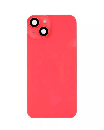 Red iPhone 14  (No Logo) Back Glass With Steel Plate With MagSafe Magnet Pre-Installed