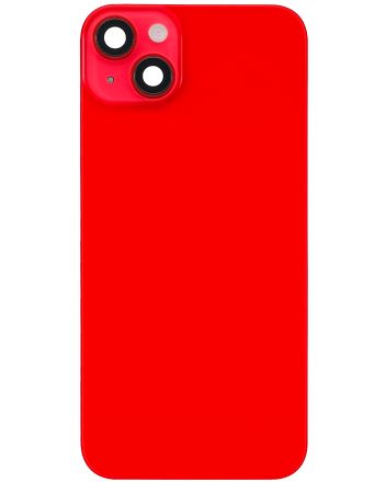 Red iPhone 14 Plus  (No Logo) Back Glass With Steel Plate With MagSafe Magnet Pre-Installed