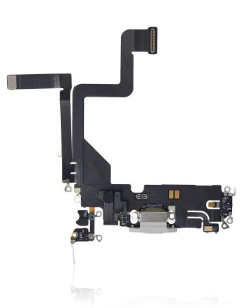 Silver Premium iPhone 14 Pro Charging Port Flex Cable