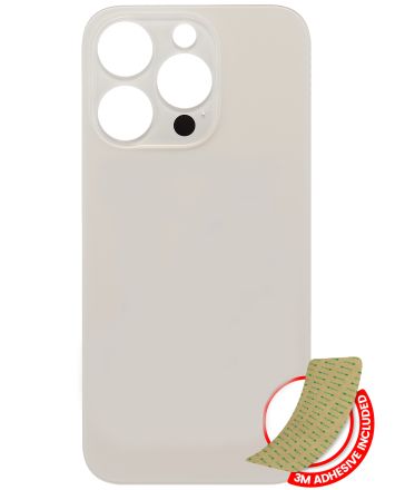 Gold iPhone 14 Pro (No Logo / Large Camera Hole) Back Glass With 3M Adhesive