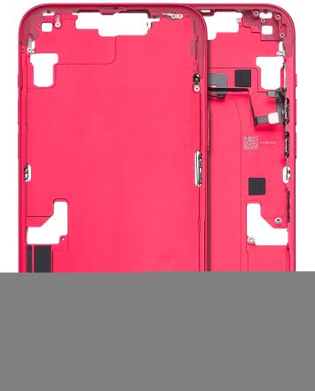 Pull Red iPhone 14 Plus (Used OEM Pull: Grade B) (U.S. Version) Mid-Frame Housing With Power And Volume Button