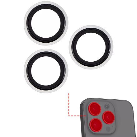 Silver iPhone 14 Pro / 14 Pro Max  (Clear) Casper Camera Lens Protector