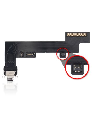 Black Premium iPad Air 4 / iPad Air 5 (4G Version)  (Black) Charging Port Flex Cable