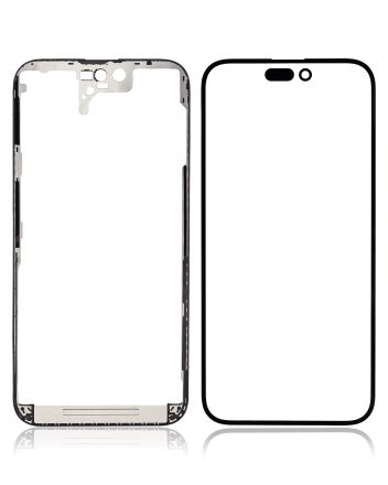 iPhone 14 Pro Max (OCA Master) 2 in 1 With Frame Included (Front Glass + OCA Pre-Installed)