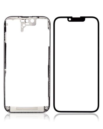 iPhone 14 (OCA Master) 2 in 1 With Frame Included (Front Glass + OCA Pre-Installed)