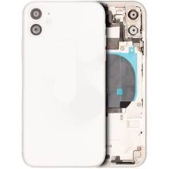 Pull White iPhone 11 (Used OEM Pull: Grade A) Back Housing W/ Small Components Pre-Installed