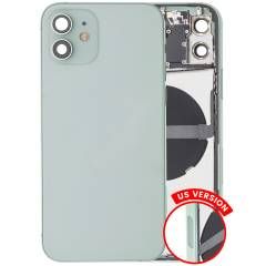 Pull Green iPhone 12 (US Version) (Used OEM Pull: Grade B) Back Housing W/ Small Components Pre-Installed
