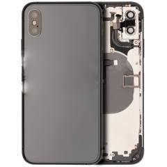Pull Space Gray iPhone XS (Used OEM Pull: Grade B) Back Housing W/ Small Components Pre-Installed