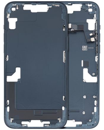 Pull Midnight iPhone 14 Plus (Used OEM Pull: Grade C) Mid-Frame Housing With Power And Volume Button