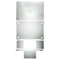 Silver MacBook Pro 13" (A1989 / Late 2018 / Early 2019) (A2159 / Mid 2019) 4in1 (Top, Bottom, Keyboard, Palmrest) Skin