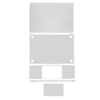 Silver MacBookPro 13" (A2251 / Mid 2020) 4in1 (Top, Bottom, Keyboard, Palmrest) Skin
