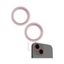 Pink iPhone 15 / 15 Plus  (2 Piece Set) Back Camera Bezel Ring Only