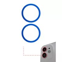 Blue iPhone 12 / 12 Mini  (2 Piece Set) (10 Pack) Back Camera Bezel Ring Only