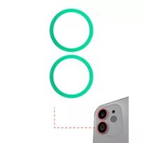 Green iPhone 12 / 12 Mini  (2 Piece Set) (10 Pack) Back Camera Bezel Ring Only