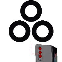 Samsung Galaxy Z Fold 3 (10 Pack) Back Camera Lens (Glass Only) With Adhesive