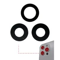 Premium  iPhone 12 Pro (3 Piece Set) (Real Sapphire / Premium) Back Camera Lens (Glass Only) With Adhesive