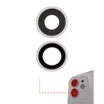 Premium White iPhone 12 / 12 Mini  (Real Sapphire / Premium) Back Camera Lens With Bracket & Bezel