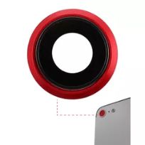Premium Red iPhone 8 / SE (2020) / SE (2022)  (10 Pack) (Real Sapphire l Premium) Back Camera Lens With Bracket & Bezel