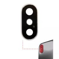 Premium Silver iPhone X  (Real Sapphire l Premium) Back Camera Lens With Bracket & Bezel