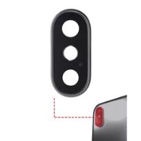 Premium Silver iPhone X  (Real Sapphire l Premium) (10 Pack) Back Camera Lens With Bracket & Bezel