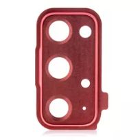 Cloud Red Samsung Galaxy S20 FE 4G / 5G Back Camera Lens With Cover Bezel Ring