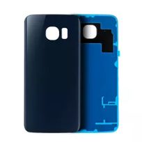 S30 Black Sapphire Samsung Galaxy S6 (No Logo)  Back Cover Glass (Aftermarket Plus)