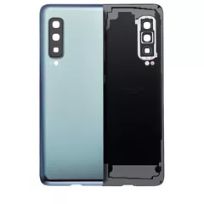 Premium Space Silver Samsung Galaxy Fold 4G (F900) Back Cover Glass With Camera Lens