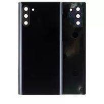 S30 Aura Black Samsung Galaxy Note 10 (No Logo)  Back Cover Glass With Camera Lens (Aftermarket Plus)