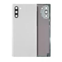 Service Pack Aura White Samsung Galaxy Note 10 Back Cover Glass With Camera Lens