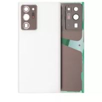 S30 Mystic White Samsung Galaxy Note 20 Ultra (No Logo)  Back Cover Glass With Camera Lens (Aftermarket Plus)