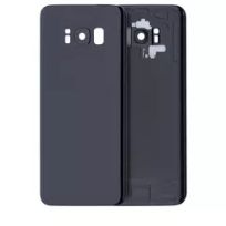 Service Pack Midnight Black Samsung Galaxy S8 Back Cover Glass With Camera Lens