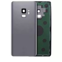 S30 Gray Samsung Galaxy S9 (No Logo)  Back Cover Glass With Camera Lens (Aftermarket Plus)