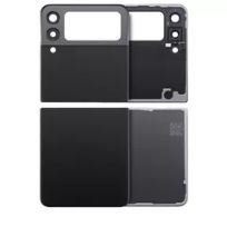 S30 Phantom Black Samsung Galaxy Z Flip 3 5G  Back Cover Glass With Camera Lens (Aftermarket Plus)