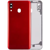 S30 Red Samsung Galaxy A20 (A205 / 2019)  Back Cover With Camera Lens (Aftermarket Plus)