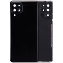 S30 Black Samsung Galaxy A22 4G (A225 / 2021) (Black) Back Cover With Camera Lens (Aftermarket Plus)