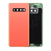 S30 Flamingo Pink Samsung Galaxy S10 (No Logo)  Back Cover With Camera Lens (Aftermarket Plus)