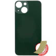 Green iPhone 13 Mini (No Logo / Large Camera Hole) Back Glass With 3M Adhesive