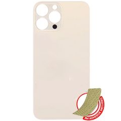 Gold iPhone 13 Pro Max (No Logo / Large Camera Hole) Back Glass With 3M Adhesive
