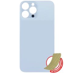 Sierra Blue iPhone 13 Pro Max (No Logo / Large Camera Hole) Back Glass With 3M Adhesive