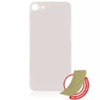 Gold iPhone 8 / SE (2020) (No Logo / Large Camera Hole) Back Glass With 3M Adhesive