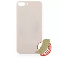 Gold iPhone 8 Plus (No Logo / Large Camera Hole) Back Glass With 3M Adhesive